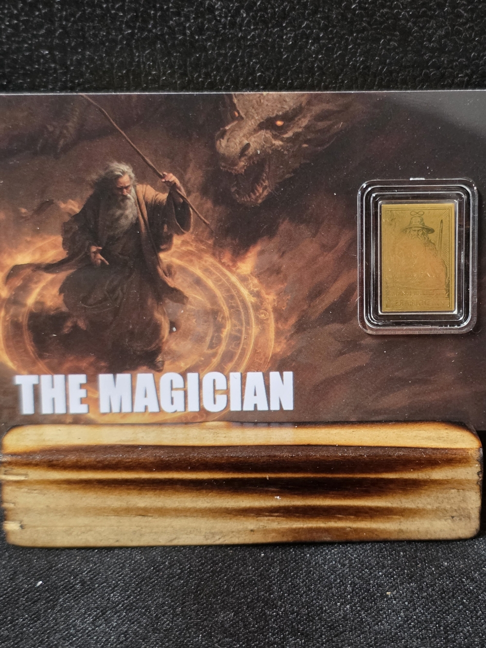 The Magician 1/1000th Gold Bullion Card with Fantasy Certificate - - Picture 3 of 4